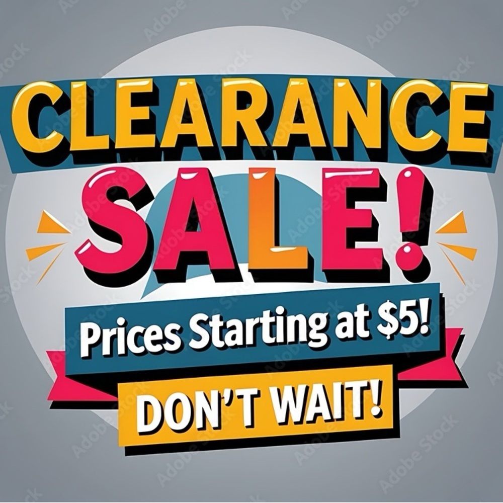 Clearance Sale Poster